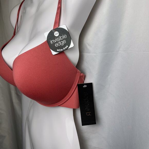 Sophie B Invisible Edge Bras 36D Wireless Light Pad Push-up Seamless Smooth NEW - Picture 1 of 6